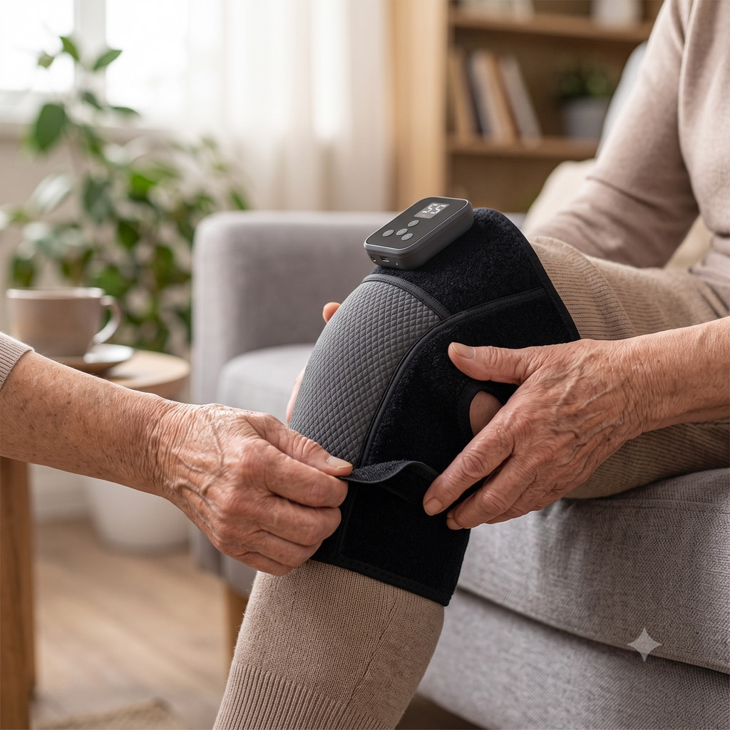 Viroa Active™ ReliefWrap | Heated Knee Massager with Heat & Vibration