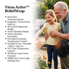 Viroa Active™ ReliefWrap | Heated Knee Massager with Heat & Vibration